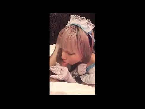 ❤️ Japanese Idol [mayuka], kostum pelayan Prancis, bagian 1, blowjob dan brengsek dengan lotion ❤️ Porn keras pada kami